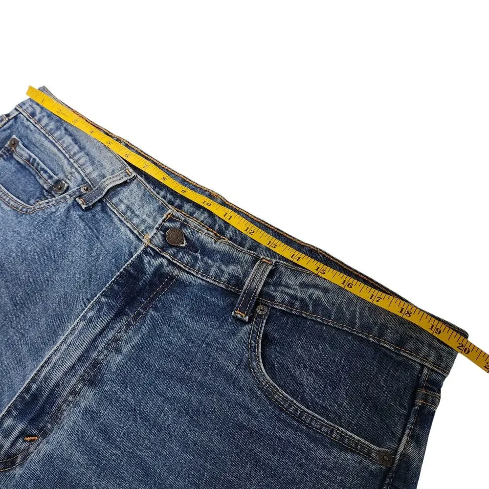 Levis Mens 505 Straight Leg Regular Fit Jeans‎ Size 38 X 30 Medium Wash Denim